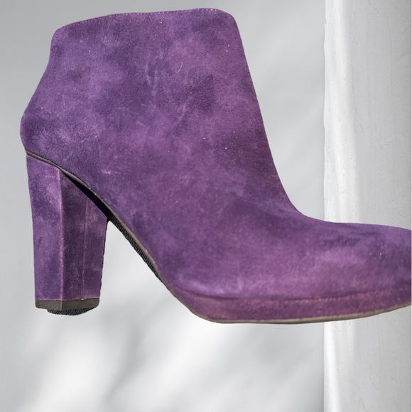 Geox Respira Purple Suede Ankle Boot 8 m NWT - Picture 1 of 8